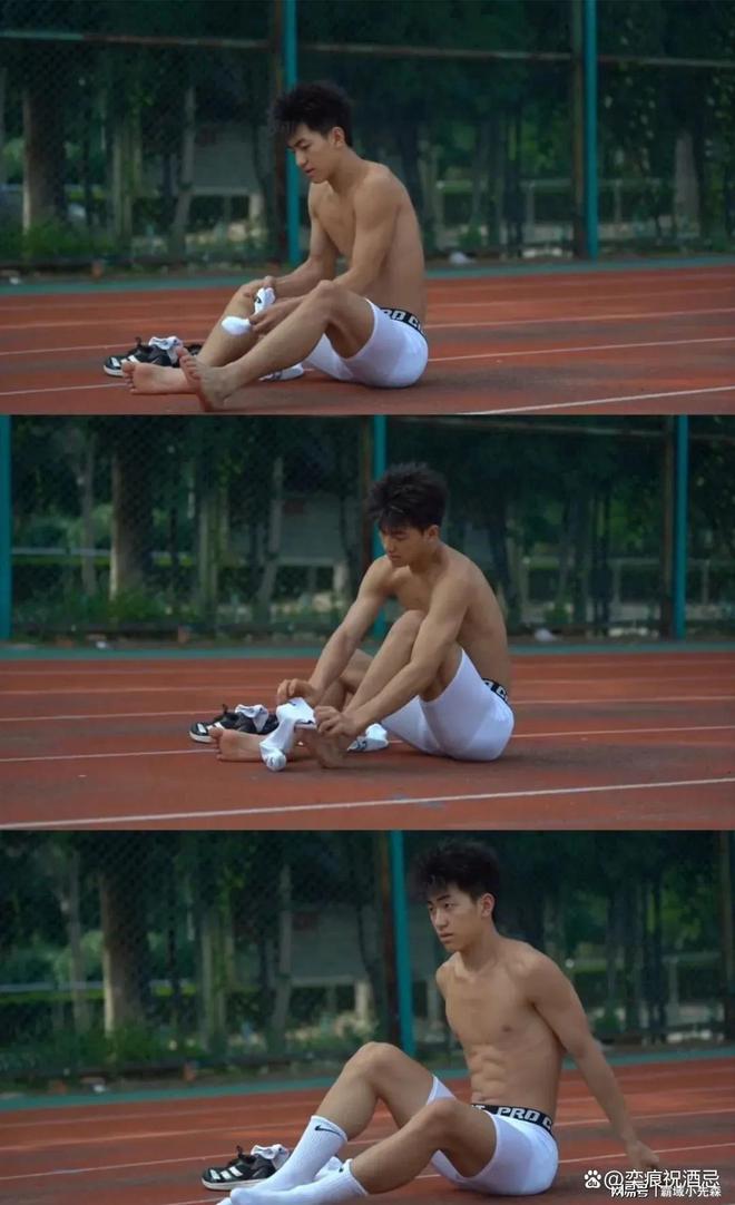 薄肌鲜肉弟弟穿高弹紧身裤体育生魅力无人能挡这诱惑太上头了(图4)