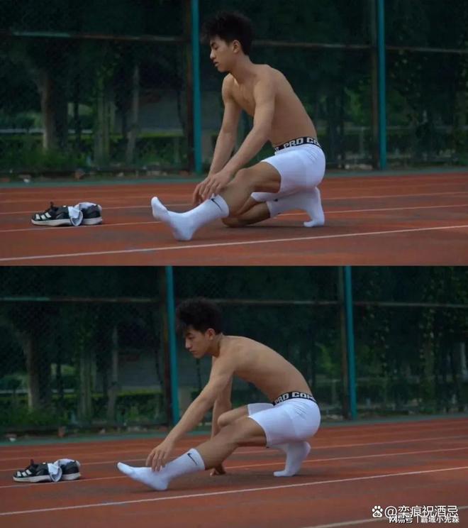 薄肌鲜肉弟弟穿高弹紧身裤体育生魅力无人能挡这诱惑太上头了(图5)