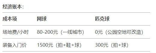 球类运动领域新势力崛起：匹克球与传统四强的全方位分析(图6)
