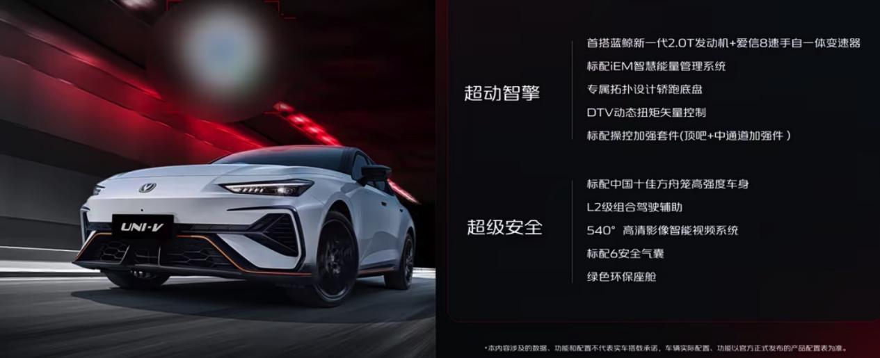新款长安UNI-V（第三代）即将上市开启运动轿车新风尚(图3)